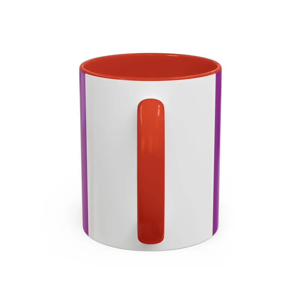 Labrys Lesbian Pride Flag - Accent Coffee Mug-Go Mug Yourself