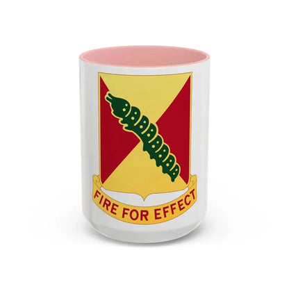 51st Air Defense Artillery Regiment (U.S. Army) Accent Coffee Mug 15oz Pink - Go Mug Yourself