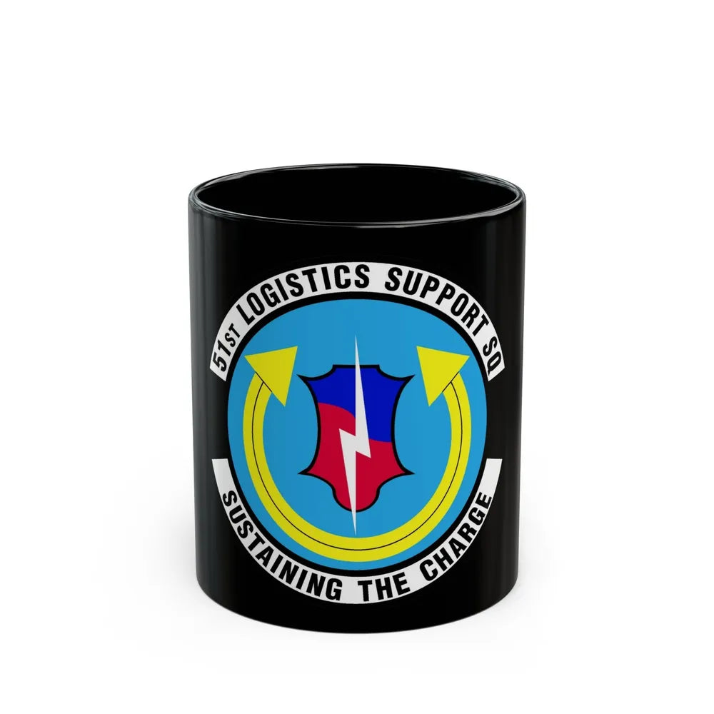 51st Logistics Support Squadron (U.S. Air Force) Black Coffee Mug-11oz-Go Mug Yourself