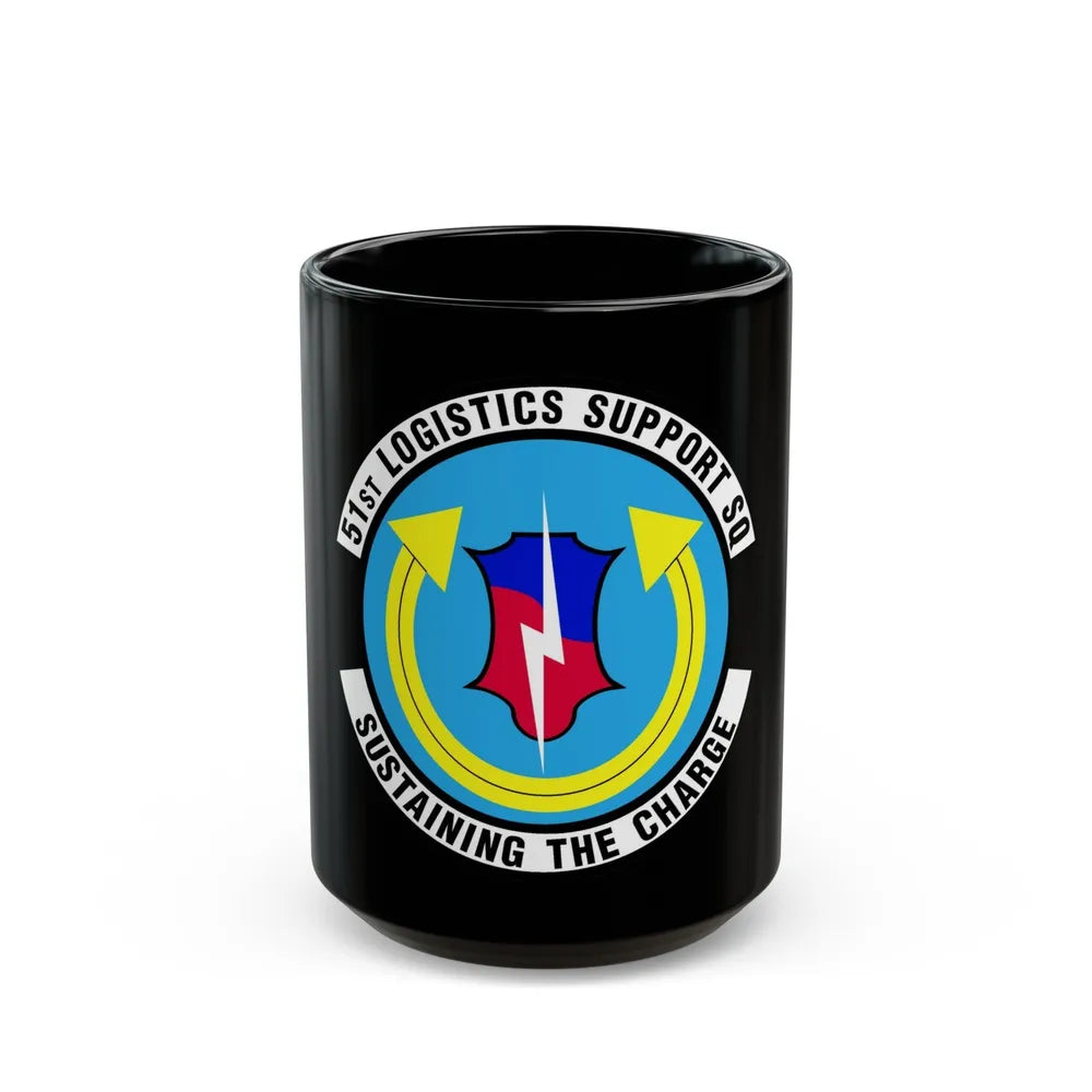 51st Logistics Support Squadron (U.S. Air Force) Black Coffee Mug-15oz-Go Mug Yourself