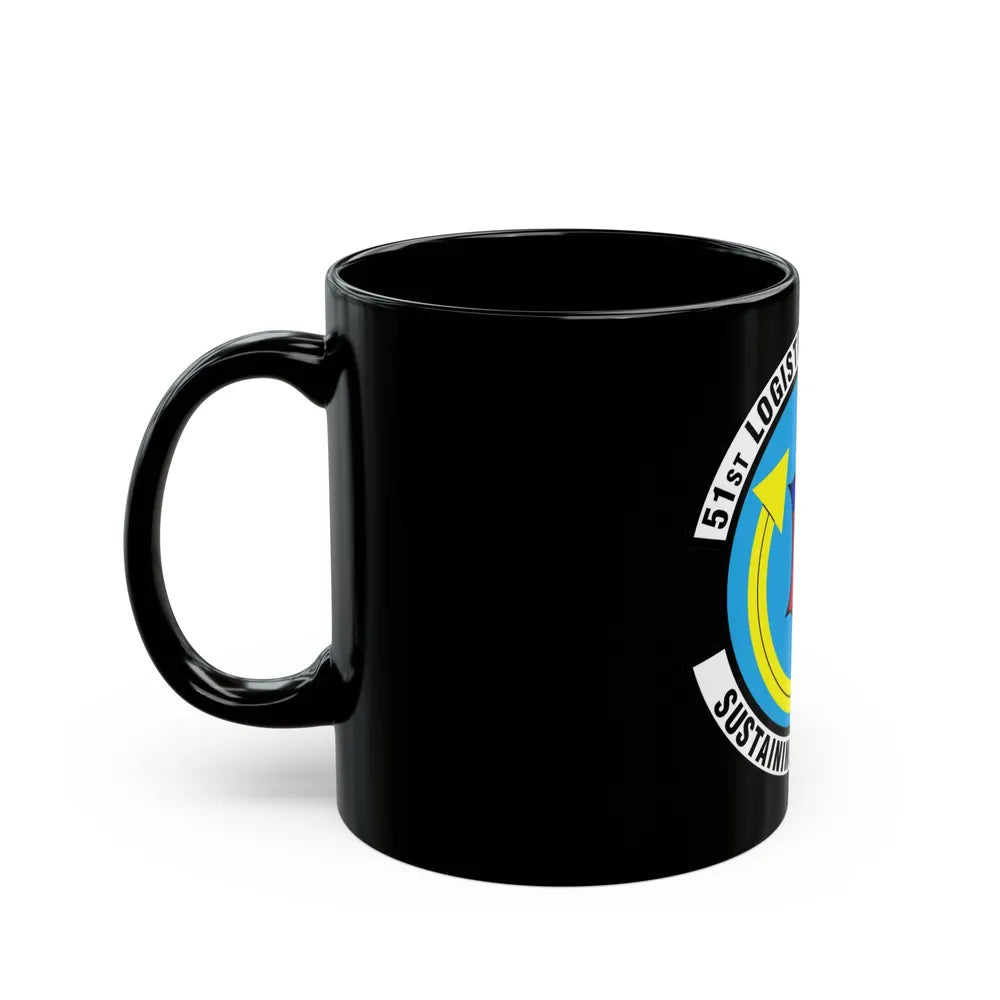 51st Logistics Support Squadron (U.S. Air Force) Black Coffee Mug-Go Mug Yourself