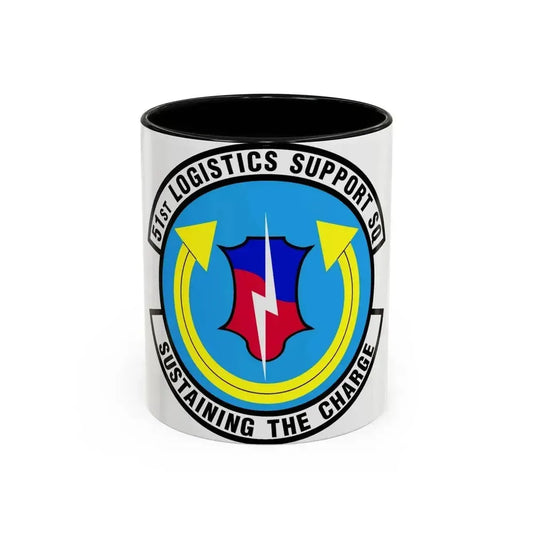 51st Logistics Support Squadron (U.S. Air Force) Accent Coffee Mug 11oz Black - Go Mug Yourself