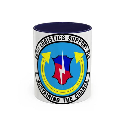 51st Logistics Support Squadron (U.S. Air Force) Accent Coffee Mug 11oz Navy - Go Mug Yourself