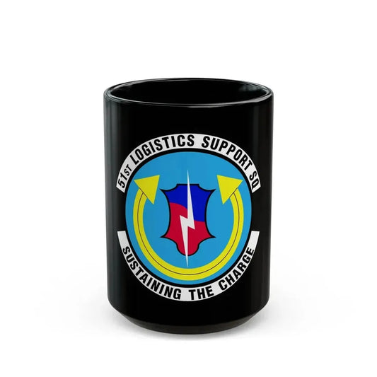 51st Logistics Support Squadron (U.S. Air Force) Black Coffee Mug 15oz - Go Mug Yourself