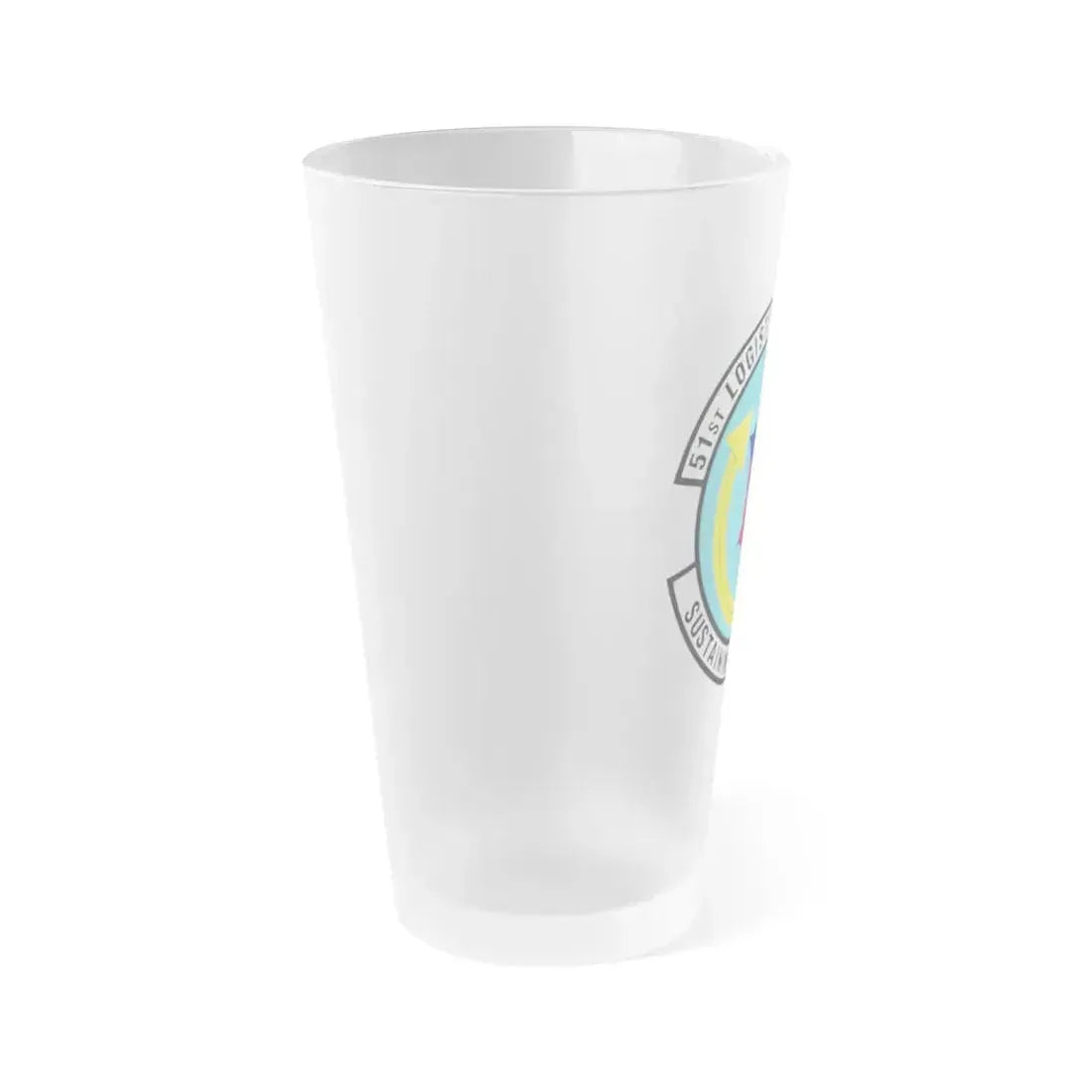 51st Logistics Support Squadron (U.S. Air Force) Frosted Pint Glass 16oz - Go Mug Yourself