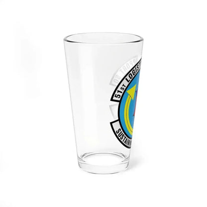 51st Logistics Support Squadron (U.S. Air Force) Pint Glass 16oz - Go Mug Yourself