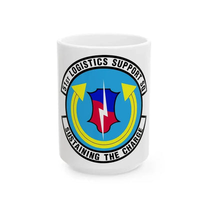 51st Logistics Support Squadron (U.S. Air Force) White Coffee Mug 15oz - Go Mug Yourself