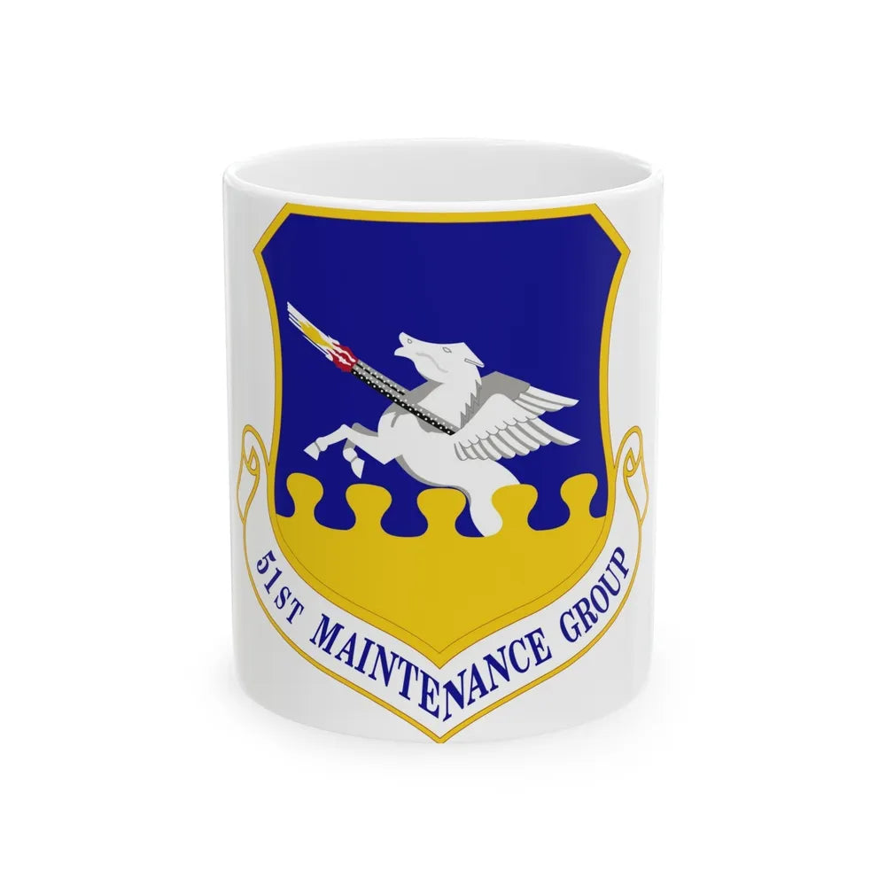 51st Maintenance Group (U.S. Air Force) White Coffee Mug-11oz-Go Mug Yourself