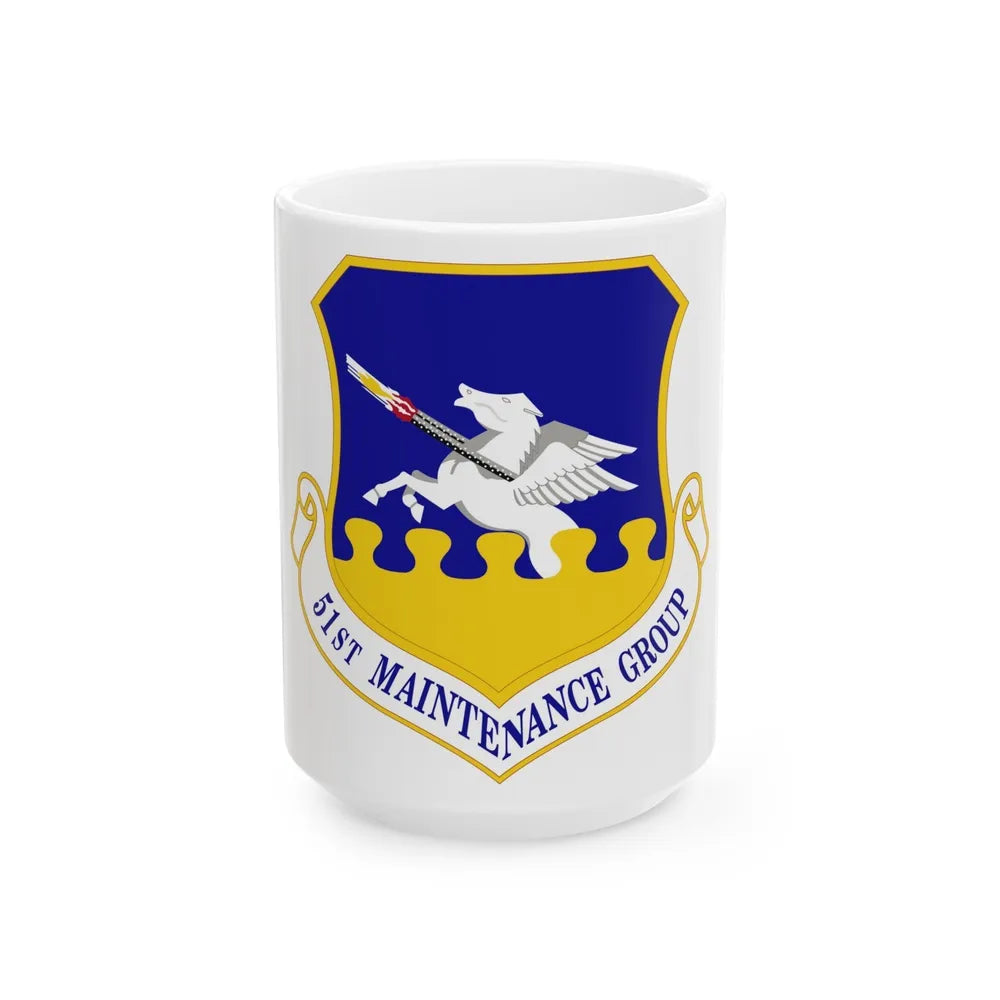 51st Maintenance Group (U.S. Air Force) White Coffee Mug-15oz-Go Mug Yourself