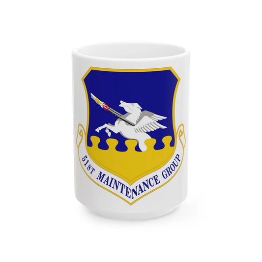 51st Maintenance Group (U.S. Air Force) White Coffee Mug-15oz-Go Mug Yourself