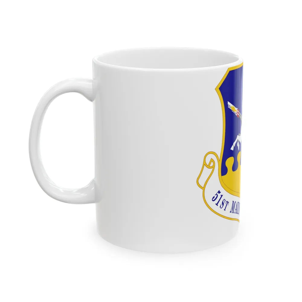 51st Maintenance Group (U.S. Air Force) White Coffee Mug-Go Mug Yourself