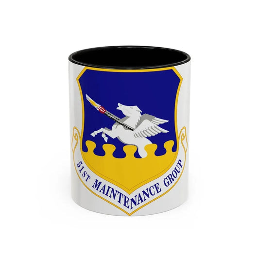 51st Maintenance Group (U.S. Air Force) Accent Coffee Mug 11oz Black - Go Mug Yourself