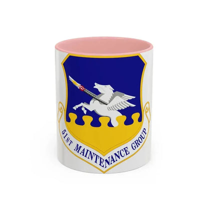 51st Maintenance Group (U.S. Air Force) Accent Coffee Mug 11oz Pink - Go Mug Yourself