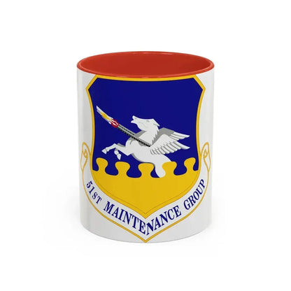 51st Maintenance Group (U.S. Air Force) Accent Coffee Mug 11oz Red - Go Mug Yourself
