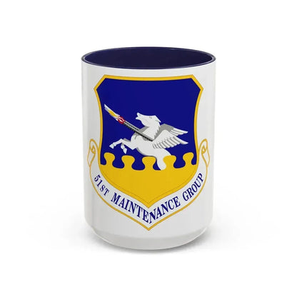 51st Maintenance Group (U.S. Air Force) Accent Coffee Mug 15oz Navy - Go Mug Yourself