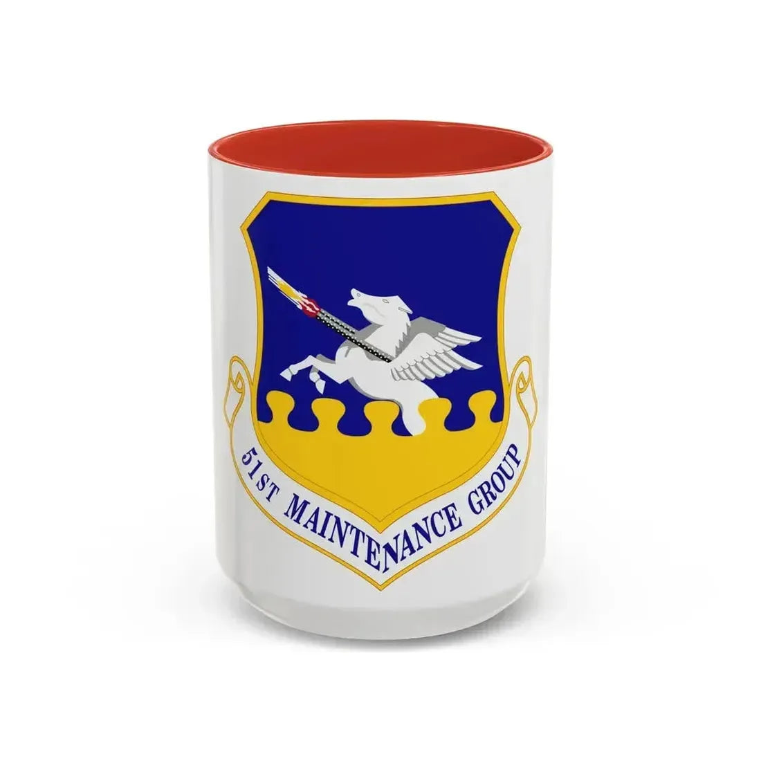 51st Maintenance Group (U.S. Air Force) Accent Coffee Mug 15oz Red - Go Mug Yourself