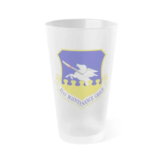51st Maintenance Group (U.S. Air Force) Frosted Pint Glass 16oz 16oz Frosted - Go Mug Yourself