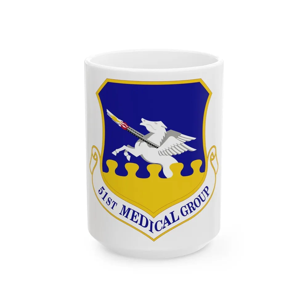 51st Medical Group (U.S. Air Force) White Coffee Mug-15oz-Go Mug Yourself