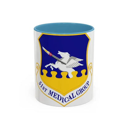 51st Medical Group (U.S. Air Force) Accent Coffee Mug 11oz Light Blue - Go Mug Yourself