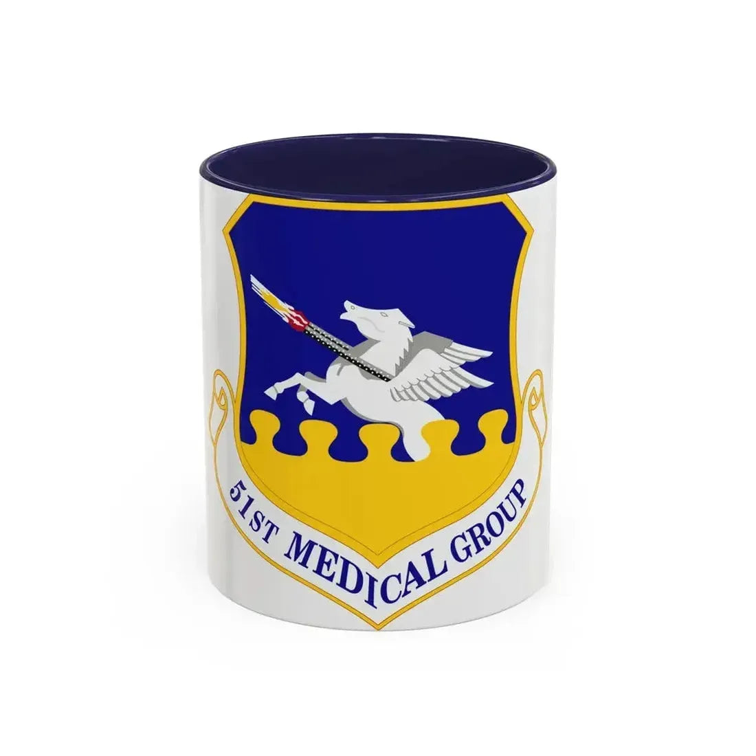 51st Medical Group (U.S. Air Force) Accent Coffee Mug 11oz Navy - Go Mug Yourself