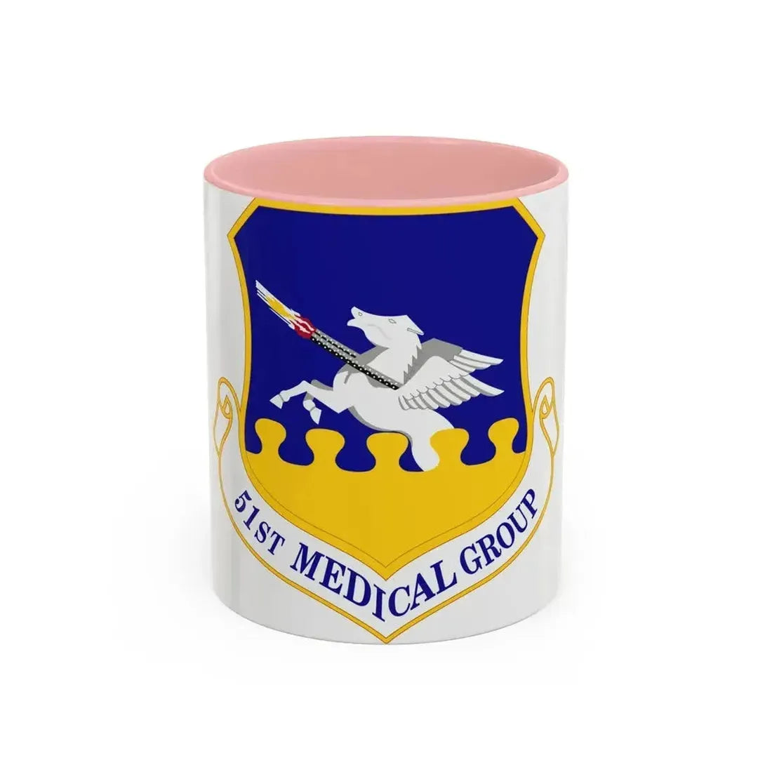 51st Medical Group (U.S. Air Force) Accent Coffee Mug 11oz Pink - Go Mug Yourself