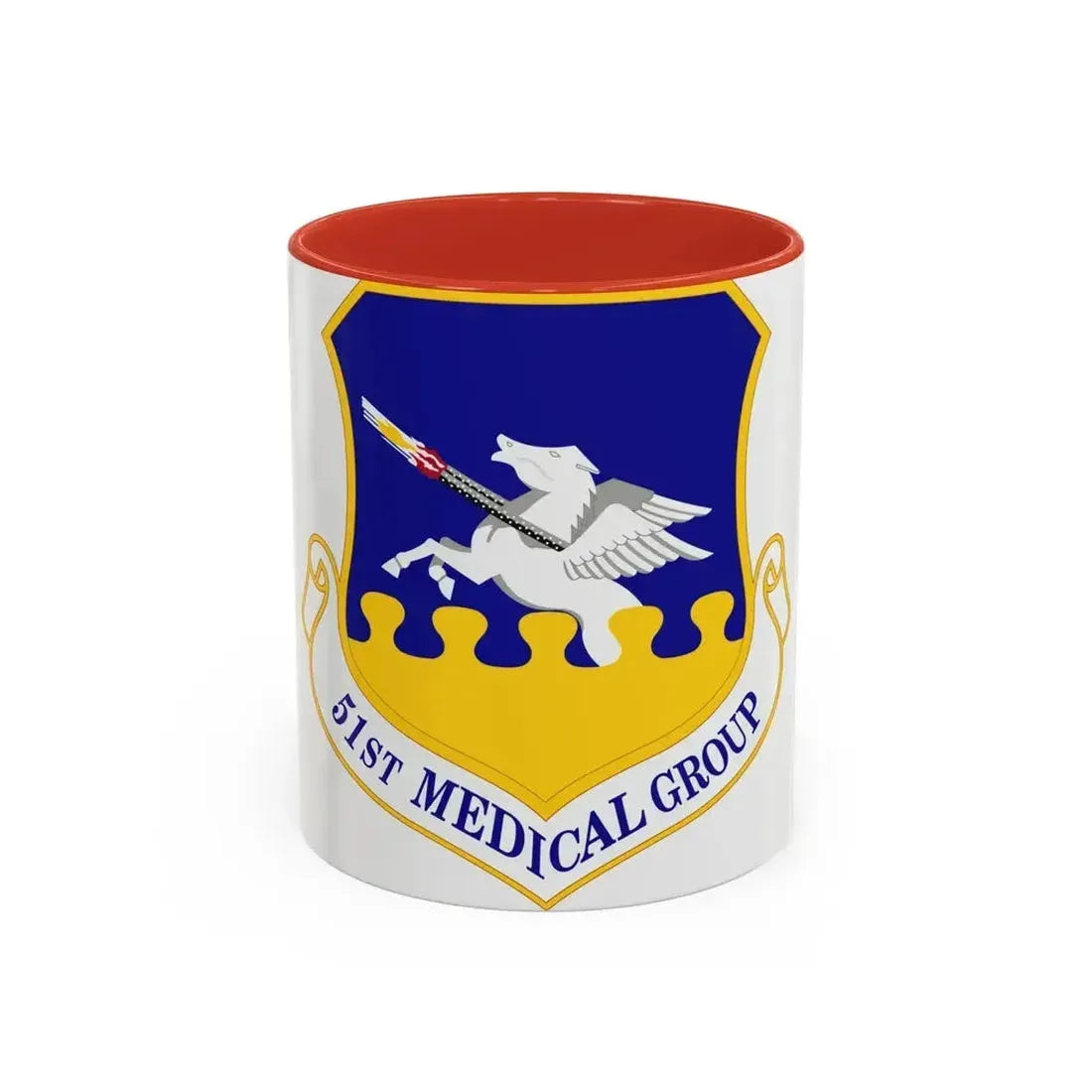 51st Medical Group (U.S. Air Force) Accent Coffee Mug 11oz Red - Go Mug Yourself