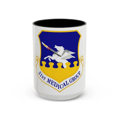 51st Medical Group (U.S. Air Force) Accent Coffee Mug 15oz Black - Go Mug Yourself