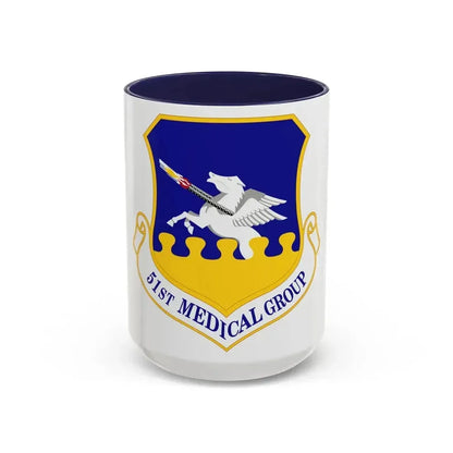 51st Medical Group (U.S. Air Force) Accent Coffee Mug 15oz Navy - Go Mug Yourself