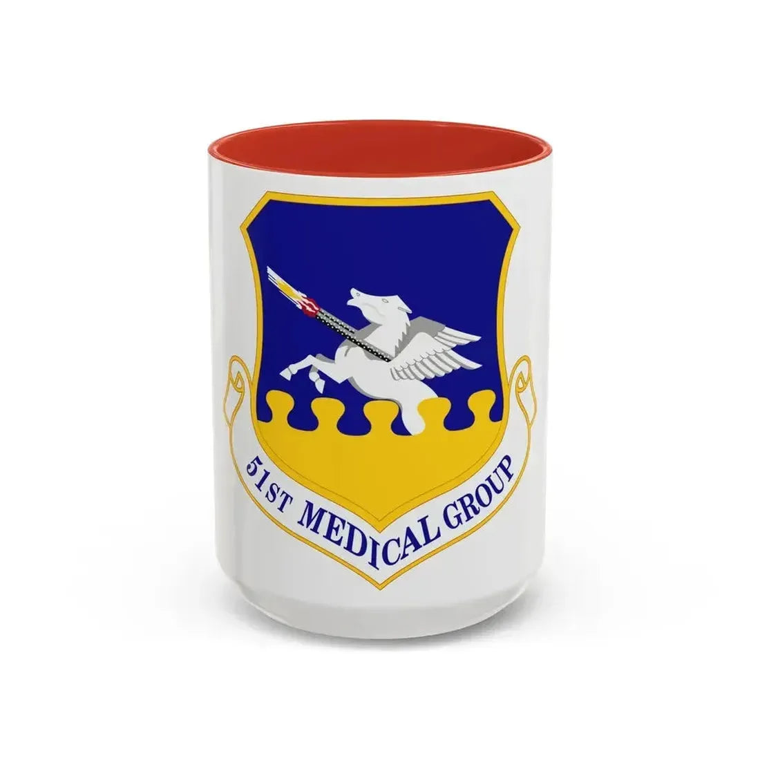51st Medical Group (U.S. Air Force) Accent Coffee Mug 15oz Red - Go Mug Yourself