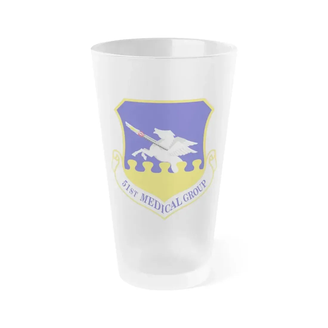 51st Medical Group (U.S. Air Force) Frosted Pint Glass 16oz Default Title - Go Mug Yourself