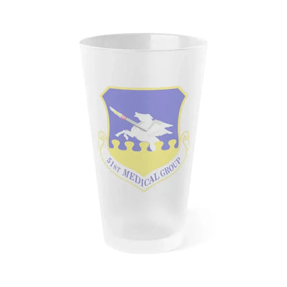 51st Medical Group (U.S. Air Force) Frosted Pint Glass 16oz Default Title - Go Mug Yourself