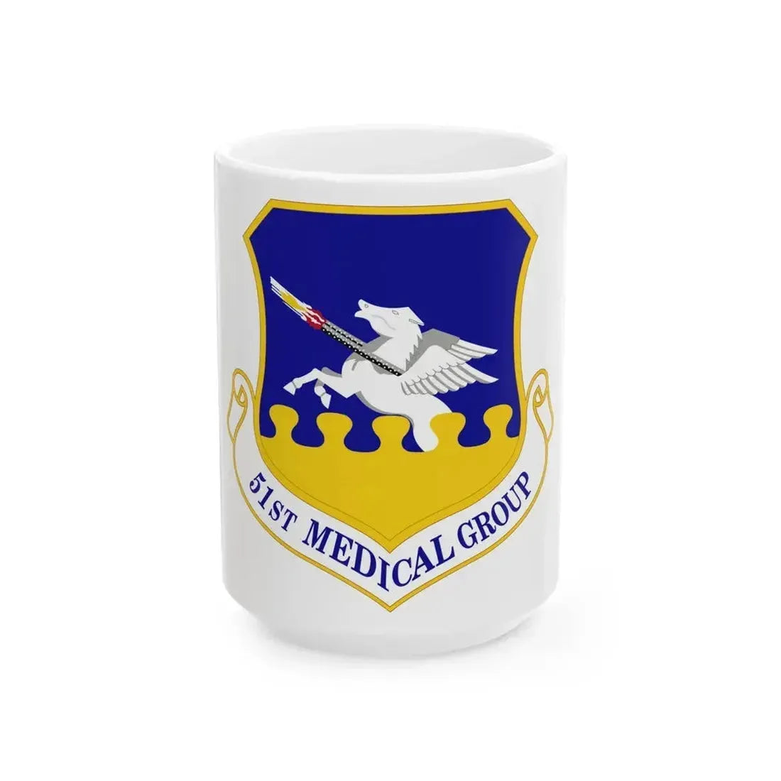 51st Medical Group (U.S. Air Force) White Coffee Mug 15oz - Go Mug Yourself