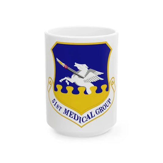 51st Medical Group (U.S. Air Force) White Coffee Mug 15oz - Go Mug Yourself
