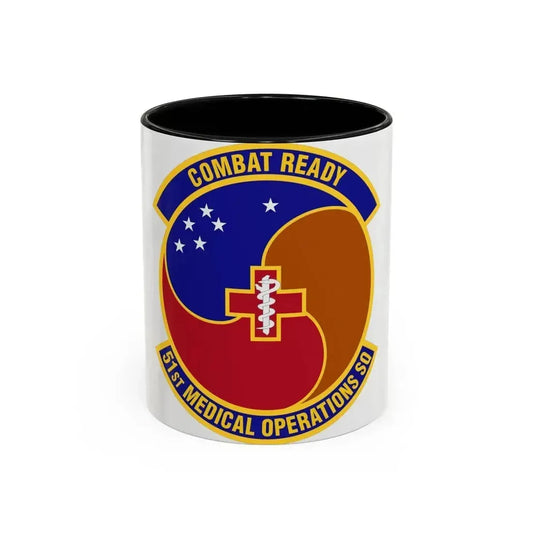 51st Medical Operations Squadron (U.S. Air Force) Accent Coffee Mug 11oz Black - Go Mug Yourself