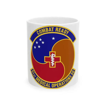51st Medical Operations Squadron (U.S. Air Force) White Coffee Mug 11oz - Go Mug Yourself