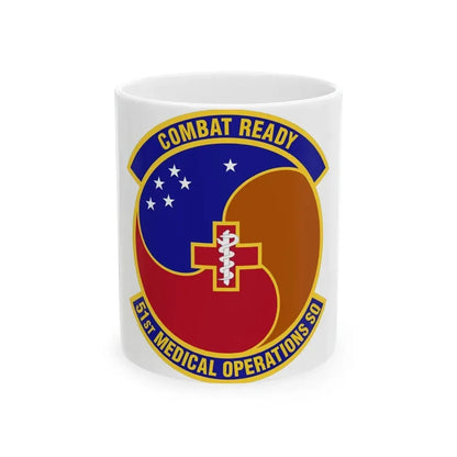 51st Medical Operations Squadron (U.S. Air Force) White Coffee Mug 11oz - Go Mug Yourself