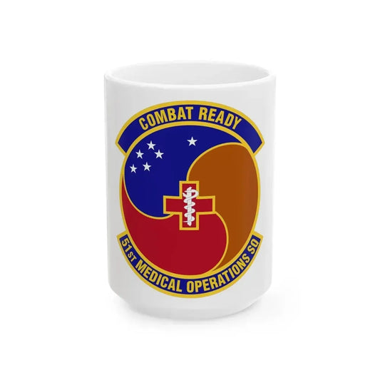 51st Medical Operations Squadron (U.S. Air Force) White Coffee Mug 15oz - Go Mug Yourself