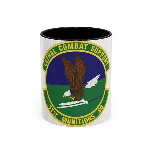 51st Munitions Squadron (U.S. Air Force) Accent Coffee Mug 11oz Black - Go Mug Yourself