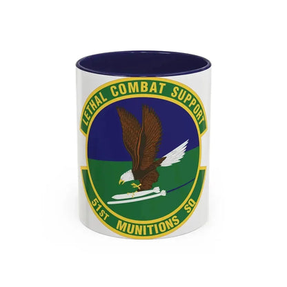 51st Munitions Squadron (U.S. Air Force) Accent Coffee Mug 11oz Navy - Go Mug Yourself