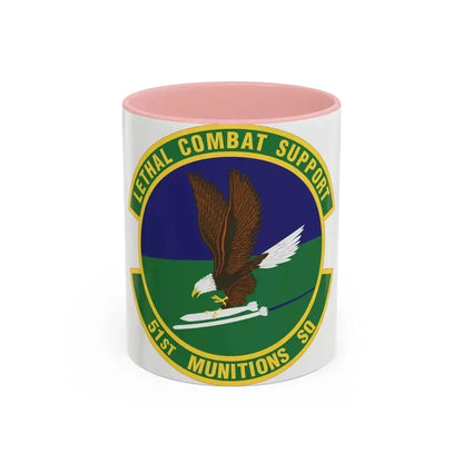 51st Munitions Squadron (U.S. Air Force) Accent Coffee Mug 11oz Pink - Go Mug Yourself