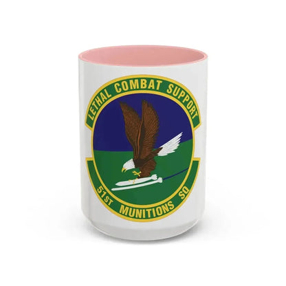 51st Munitions Squadron (U.S. Air Force) Accent Coffee Mug 15oz Pink - Go Mug Yourself