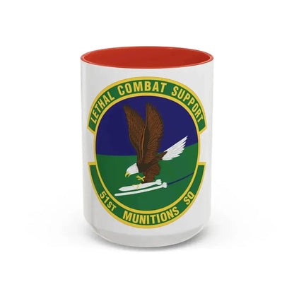51st Munitions Squadron (U.S. Air Force) Accent Coffee Mug 15oz Red - Go Mug Yourself