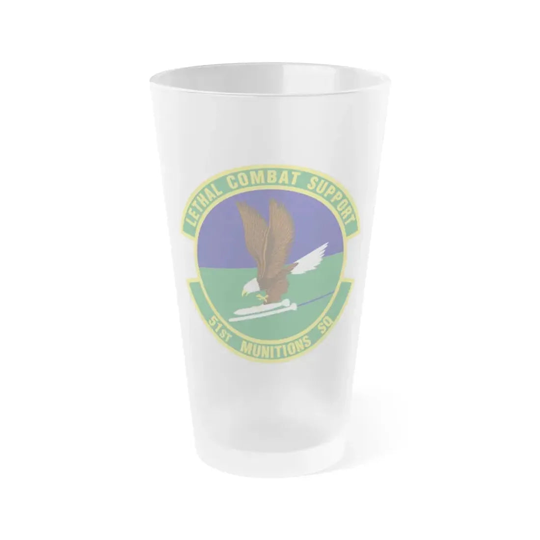 51st Munitions Squadron (U.S. Air Force) Frosted Pint Glass 16oz Default Title - Go Mug Yourself