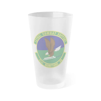 51st Munitions Squadron (U.S. Air Force) Frosted Pint Glass 16oz Default Title - Go Mug Yourself