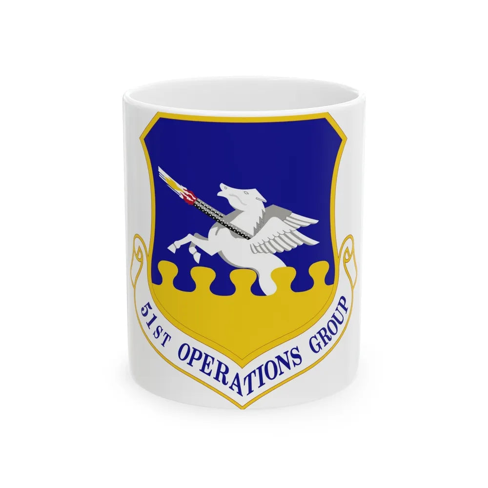 51st Operations Group (U.S. Air Force) White Coffee Mug-11oz-Go Mug Yourself