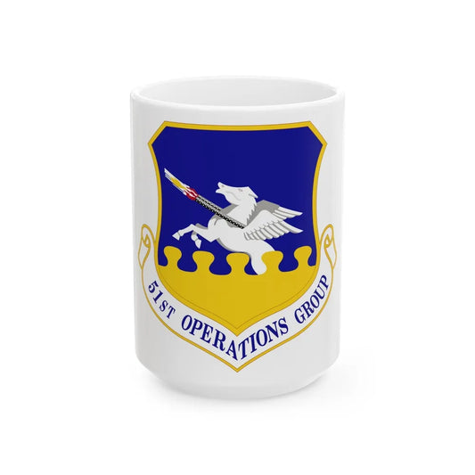 51st Operations Group (U.S. Air Force) White Coffee Mug-15oz-Go Mug Yourself