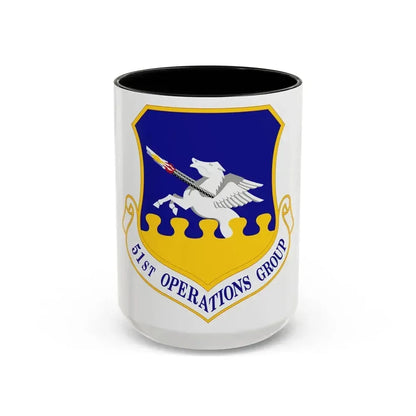 51st Operations Group (U.S. Air Force) Accent Coffee Mug 15oz Black - Go Mug Yourself