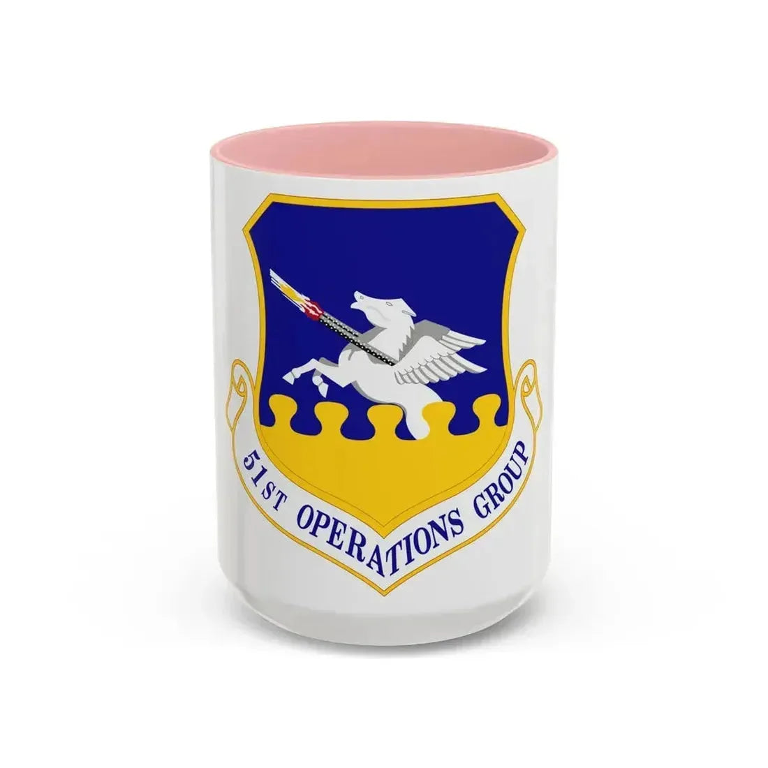 51st Operations Group (U.S. Air Force) Accent Coffee Mug 15oz Pink - Go Mug Yourself