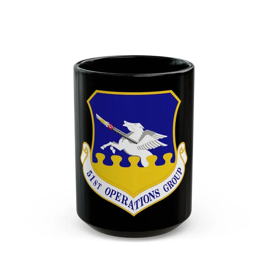 51st Operations Group (U.S. Air Force) Black Coffee Mug 15oz - Go Mug Yourself