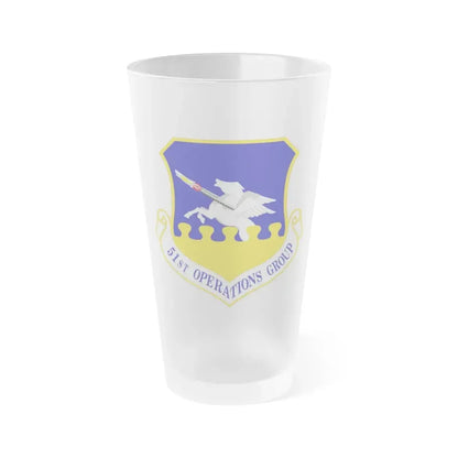 51st Operations Group (U.S. Air Force) Frosted Pint Glass 16oz Default Title - Go Mug Yourself